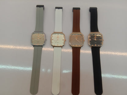 Royal Silicone-Strap Watches with Master-Lock With Multi-Color Sport & Casual Use