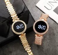 Trending Touch Screen LED Watch With Beautiful Bracelet & Gift Box Packaging For Female Women Girl For Any Occasion Gifts & Personal Use