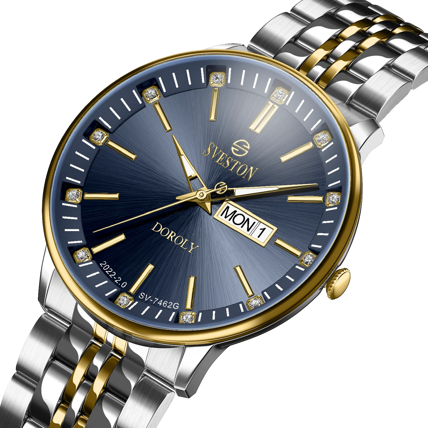 Sveston doroly Is a gents Stainless steel watch