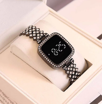 Trending Touch Screen LED Watch With Beautiful Bracelet & Gift Box Packaging For Female Women Girl For Any Occasion Gifts & Personal Use